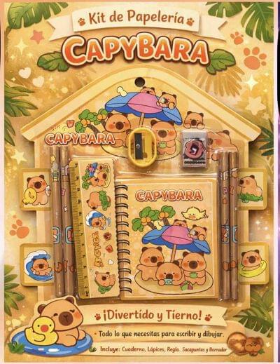 Kit escolar Capybara