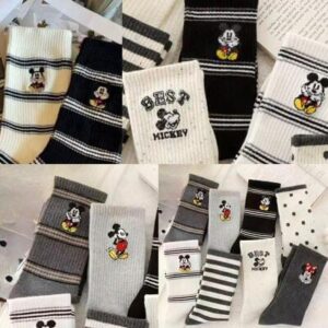 Medias Mickey rayas